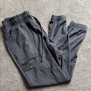 Healing Hands Gray Jogger Scrub Pants